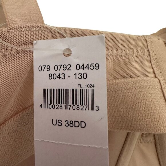 Aerie Demi Underwire Bra 38DD Nude Demi Adjustable Strap Lightly Padded SMOOTHEZ - Picture 6 of 9